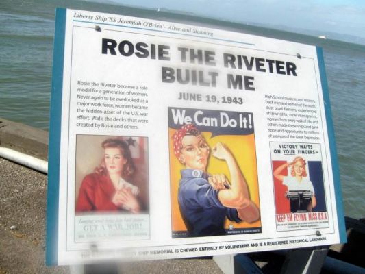 Rosie the Riveter
Forgive the out of focus part. Camera got splashed on the bay cruise.
