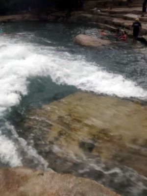 Chute over San Marcos River Falls
