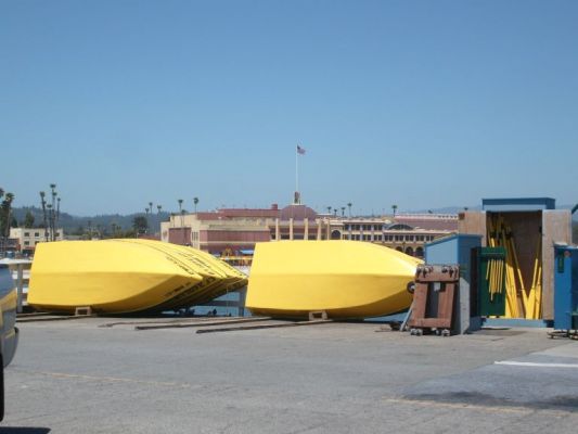 Rental boats on the pier
