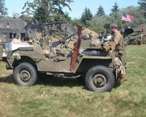 Jeep armed and ready
