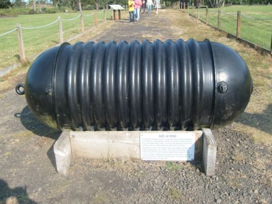 Columbia River mine
Not a contact mine. Each was anchored to the floor and wired to a remote detonator in the fort. Kill area 20 feet.
