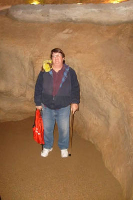 George goes spelunking
