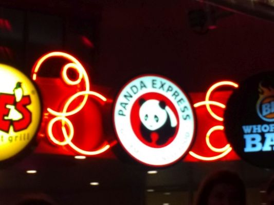 Panda Express for dinner before leaving
