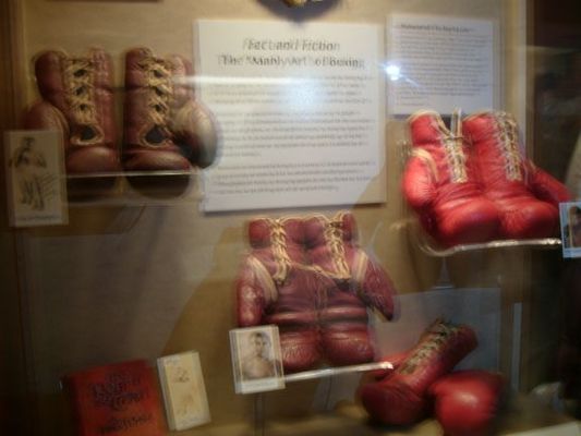 Boxing gloves of the greats like Joe Louis
