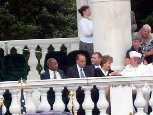 Senator Bob Dole I think.
He hung out after to chat with folks.
