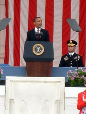 President Obama
The usual speech promising things he does not necessarily have control over but it was good.
