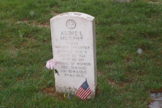 Audie Murphy's grave
A fine actor and hero of WWII, Medal of Honor winner
