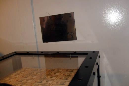 One million dollars
At the Bureau of Engraving
