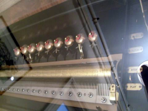 Music box which plays bells
