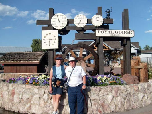 Royal Gorge Park water clock

