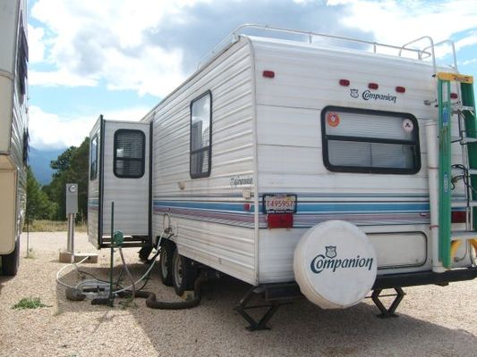 Cousin Pam's guest campsites
Full hookups, wifi, and a great location with splendid views
