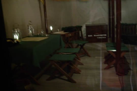 George Washington's dining tent
